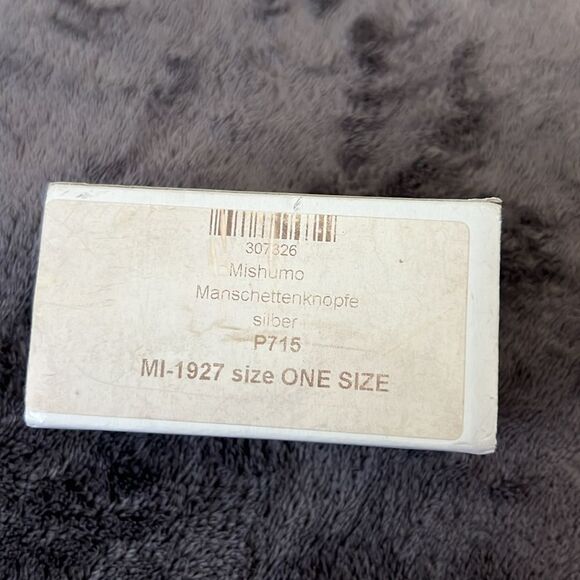 New Mishumo Silver Rectangular Cufflinks - Picture 7 of 7